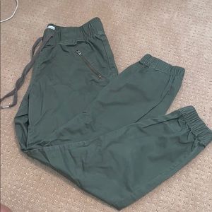Olive green joggers